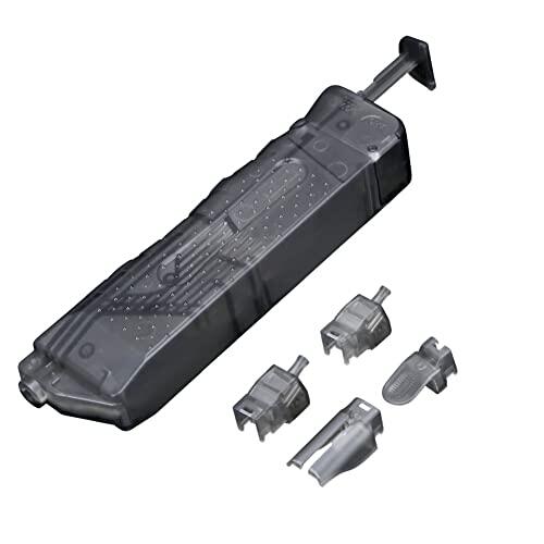 WTZWY Cargador de Velocidad Universal Airsoft para BBS de 4,5 mm, Cargador RáPido Manual de 250 Rondas con 4 Adaptadores, Herramienta de Carga Alta de Paintball Militar TáCtico,BK