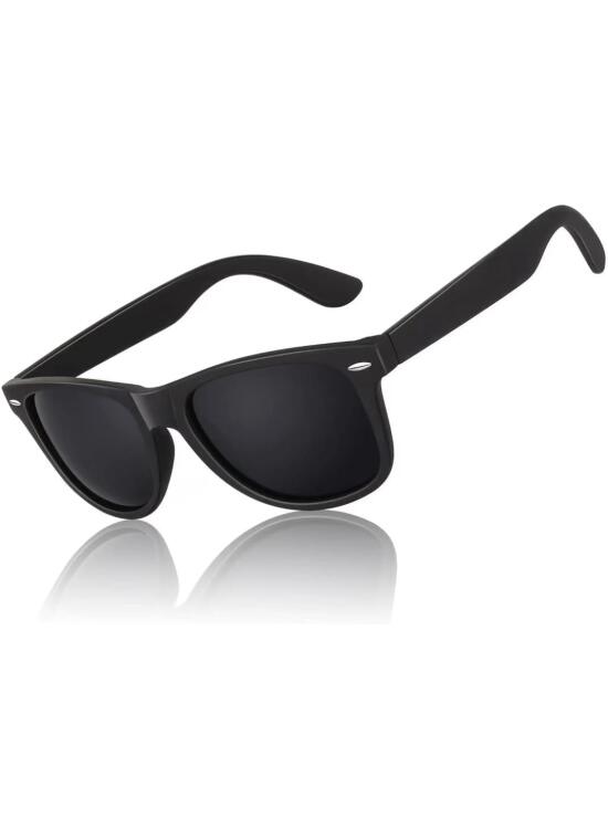 LINVO Gafas de Sol Hombre Mujer Polarizadas Gafas de Conducir con Protección UV Estilo Retro 80's Marca de Diseño Gafas de Sol