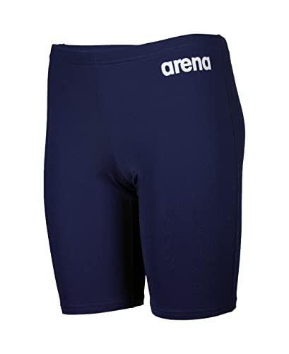 Arena Solid Team Junior Bañador para Niños, Bañador Jammer de Secado Rápido, Tejido MaxLife Eco, Resistente al Cloro y Protección UV 50