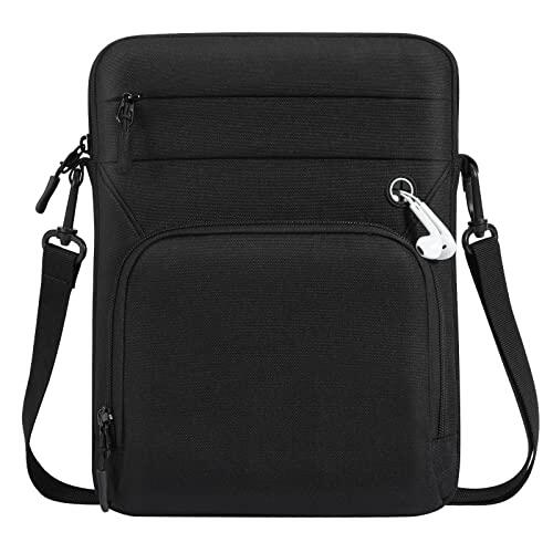 Dadanism 9-11" Bolsa Protectora de Tableta con Correa Hombro para iPad (A16) 11", iPad Air M4 M3/Pro M5 M4 11", iPad 10.ª Gen 10,9", iPad 9/8/7.ª Gen, Galaxy Tab A11+ 11", Idea Tab 11", Negro
