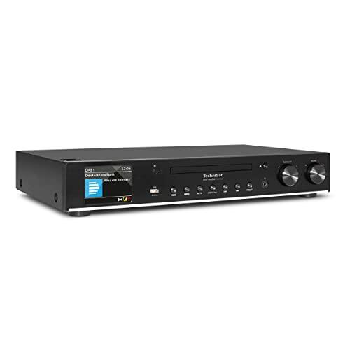 TechniSat DIGITRADIO 143 CD (V3) - sintonizador HiFi Digital, Radio por Internet (Dab+, FM, Bluetooth, Spotify Connect, Reproductor de CD, WLAN, Ancho 43,5 cm, Control de aplicación y Remoto) Negro