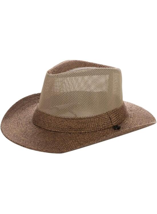 Sombrero de paja de ala ancha, sombrero de playa Fedora sombrero de sol UPF50+ sombreros de pesca unisex