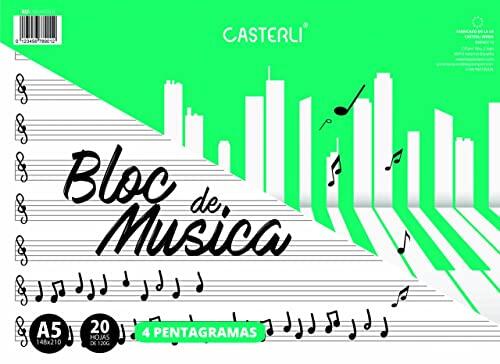 El aliado perfecto para componer: blocs de música Casterli en formato A5