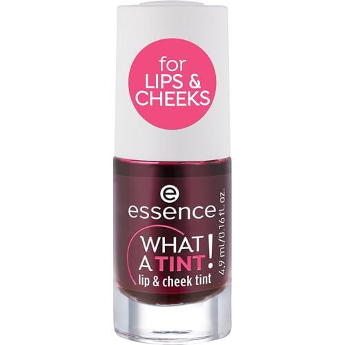 Esence WHAT A TINT! lip & cheek tinta, iluminador, n.º 01 Kiss from a rose, rosa, resultado inmediato, duradero, natural, vegano, sin microplástico, sin nanopartículas (4,9 ml)