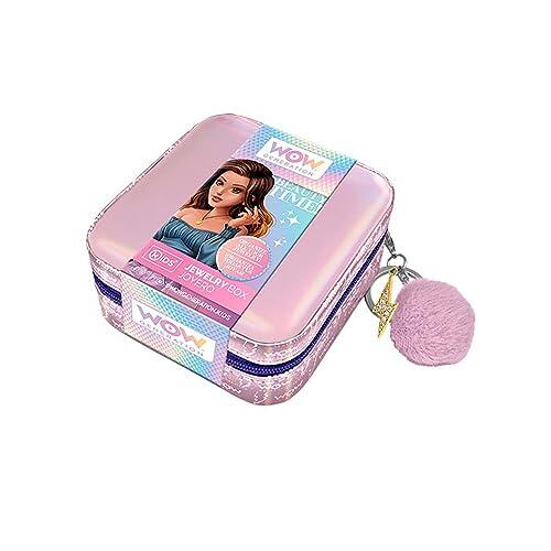 WOW GENERATION - Joyero de Viaje para niñas, Diseño Metalizado con Compartimentos para Joyas, Ideal para Regalar