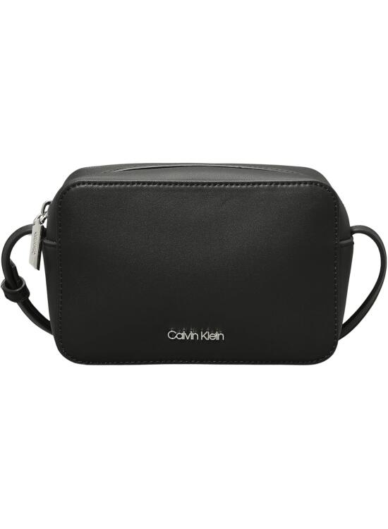 Calvin Klein Bolso con Bandolera para Mujer Ck Must Camera Bag Klein Pequeño, Negro (Ck Black), Talla Única