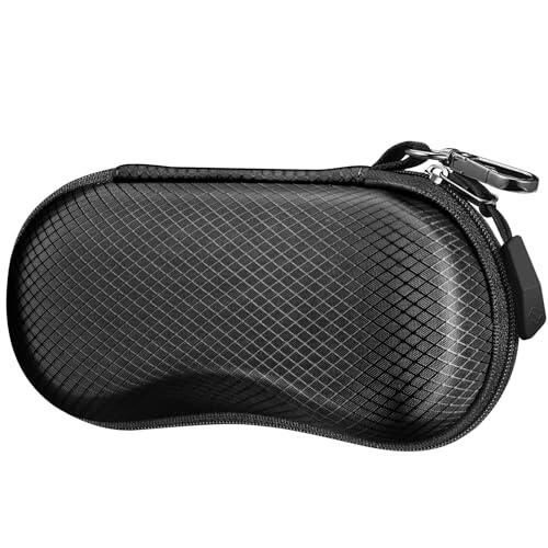 FINTIE Funda Gafas de Sol, Portátil Estuche Gafas Rigida con Clip y Cremallera para Mujeres y Hombres