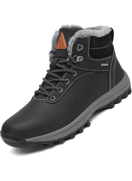 Mishansha Botas Hombre Mujer Invierno Impermeables Antideslizantes Forradas Botines de Nieve Gr.36-48