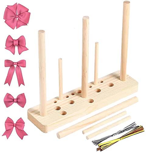 Herramienta de Madera para Hacer Lazos, Fabricante de Arco para Cinta, Guirnalda de Madera Cinta Fabricante de Lazo, para Cinta para Coronas, Lazos de Regalo, Decoraciones para Fiestas