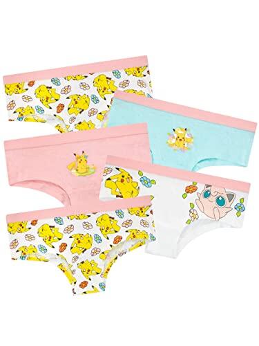 Pokémon Ropa Interior para Niñas Paquete de 5 Pikachu Multicolor 7-8 años