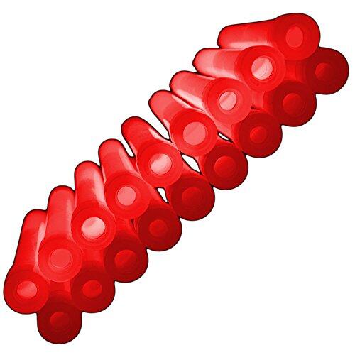 Glowhouse - Paquete de 10 varillas de luz brillantes de emergencia de 6 pulgadas, palos de luz ultra brillantes con una duración de más de 12 horas (rojo)
