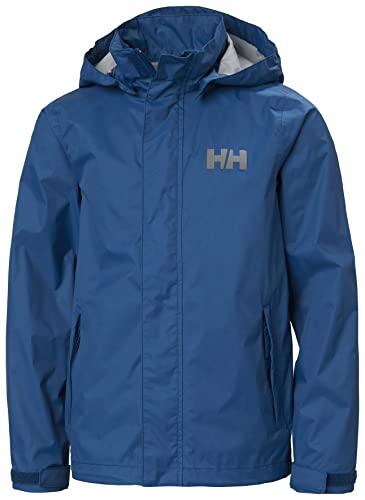 Junior Unisex Helly Hansen Jr Loke Jacket, Fiordo Profundo, 16