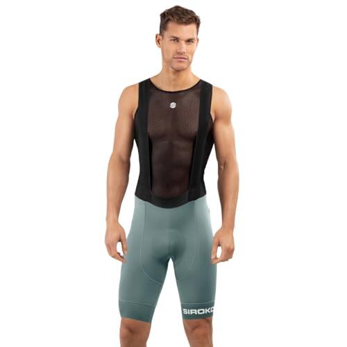 SIROKO - Culotte Ciclismo Bx Oberwald - L - Verde Militar/Negro