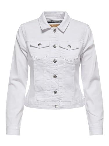 ONLY Women's ONLWONDER DNM Jacket NOOS - Chaqueta vaquera, color blanco, Blanco, L