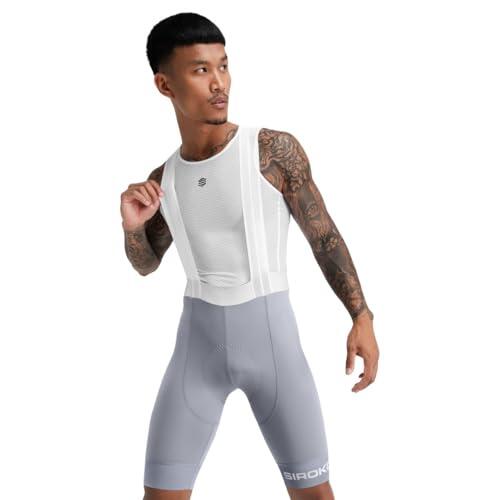 SIROKO - Culotte Ciclismo Bx Fassa - XL - Gris/Blanco