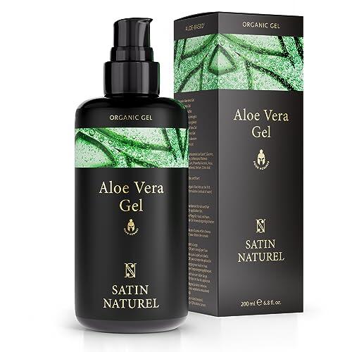 Satin Naturel After Shave 3:1 con Aloe Vera Gel 200ml – Crema Hidratante Facial + Gel Pelo – Serum Ácido Hialurónico – Cara y Contorno de Ojos – Regalo Original para Hombre