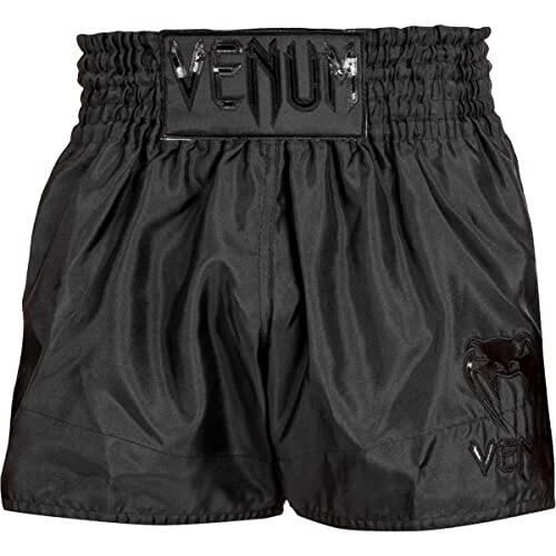 VENUM Pantalones Cortos clásicos de Muay Thai Negro, Hombre, 42