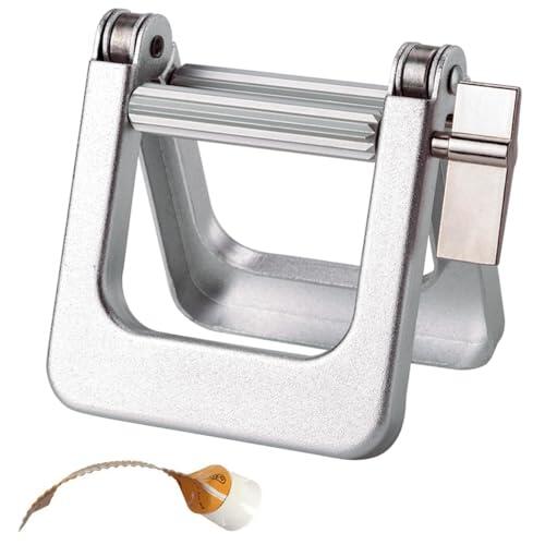 UDQYQ Exprimidor de tubo de pasta de dientes de metal, dispensador de rodillo de tubo de pintura de aluminio grande para tubos de pintura, tinte de color de cabello, cosméticos, ketchup... (plata)