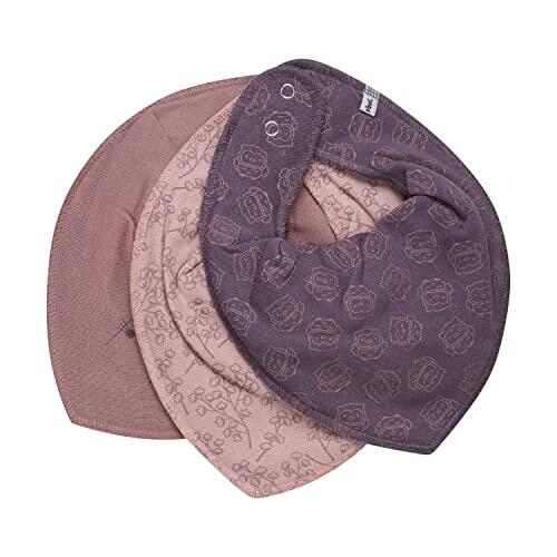 PIPPI Bandana Bib Girl -AOP (3-pack), babero triangulo bebe,