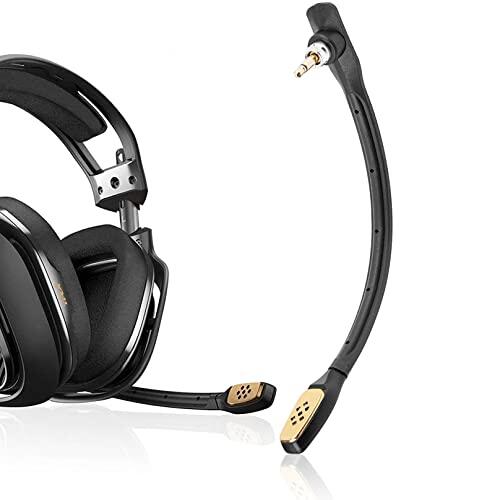 Micrófono A40 de repuesto para auriculares Logitech Astro A40/A40 TR para PS5, PS4, Xbox One, Xbox Series X/S, PC, Mac, teléfono, desmontable de 3,5 mm con cancelación de ruido