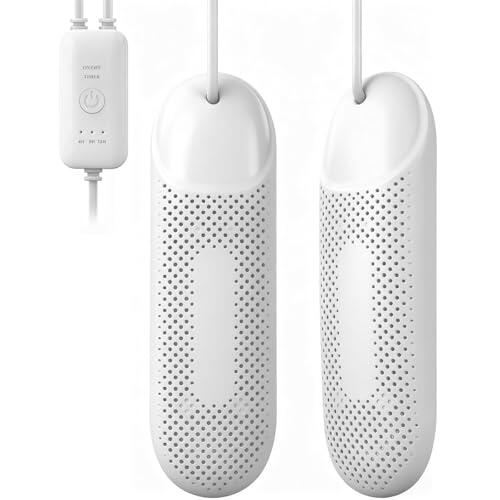 Flintronic Secador de Zapatos Eléctrico, Calentador de Zapatos y Botas, Secador de Zapatos de 360ª Integral con 3 Modos de Temporizador, Secador de Calzado Portátiles para Zapatos,Calcetines,Guantes