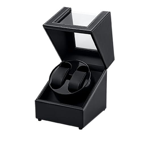 Mcbazel Caja para 2 relojes - Caja giratoria con Doble cargador USB-DC Automático de la PU