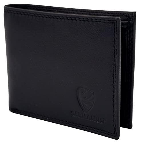 GERMANUS Cartera de cuero Max, Black, talla estándar, Clásico