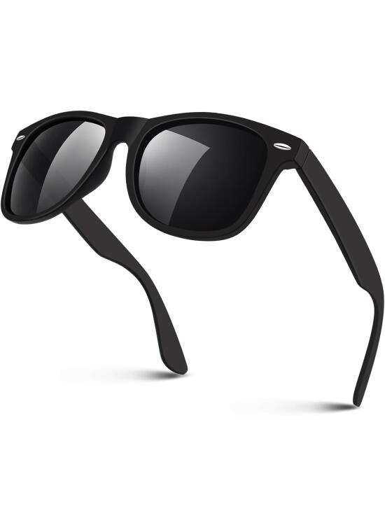 Sunier Gafas de Sol Hombre Mujer Polarizadas,Clásicas Retro Vintage Gafas de Sol Conducir,100% Protección UV