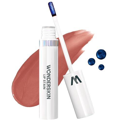 Wonderskin Wonder Blading Mascarilla de Tinte Labial, Tinte Nude, Marrón Natural de Larga Duración, Resistente al Agua y a Prueba de Transferencia (Lovely Masque)
