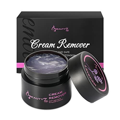 Cream Removedor para Extensiones de Pestañas 5g, Lavanda Sabor, Removedor de Adhesivos para Pestañas Pelo a Pelo Beauty7