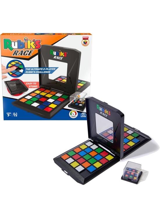 RUBIK'S - Rubiks Race Game: Juego de Mesa Clásico de Secuencias Lógicas Uno contra Uno para Dos Jugadores - 6066927 - Juegos de Mesa para Niños 8 años + - Juguetes Niños 8 años +