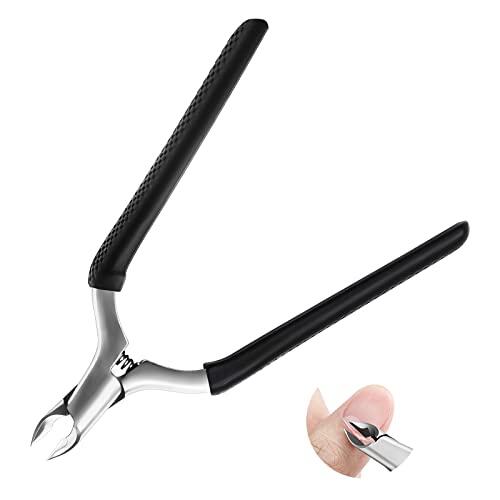 CGBE Corta Cuticulas Profesional, Cortacuticulas Afiladas de Acero Inoxidable, Pinza Cuticulas con Mango Antideslizante para Eliminación Precisa del Exceso de Cutículas y Piel Muerta