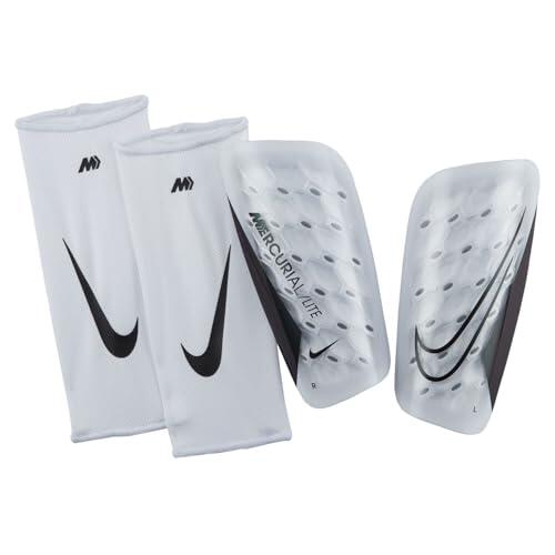 Nike DN3611-100 NK Merc Lite - FA22 Shin Guards Unisex Adult White/White/Black Tamaño M