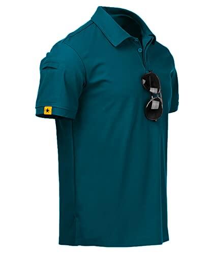 JACKETOWN Polo Manga Corta Transpirable para Hombre - Secado Rápido Tenis Verano Golf Camisa Deportiva Casual Basic