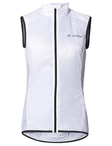 VAUDE Women's Matera Air Vest – Chaleco de viento transpirable para mujer hecho de materiales reciclados para ciclismo con bolsillo trasero