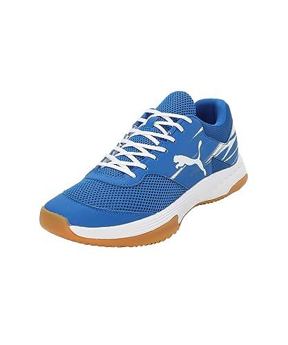 PUMA Unisex Varion Ii Zapatos de cancha de interior, Puma Team Royal Puma White Gum, 42.5 EU