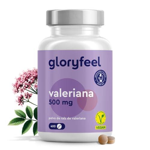 Valeriana 500mg - 400 Tabletas (+1 año) - Relaja y facilita el proceso para conciliar el sueño - Valeriana Forte alta dosificación - Vegano, probado en laboratorio y sin aditivos