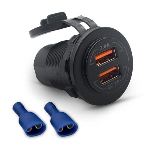 Carga de alta eficiencia para vehículos y sistemas autónomos: Análisis del enchufe USB Offgridtec