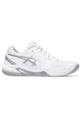 ASICS Dedicate 8 Mujer Zapatos de Tenis Blanco Plata