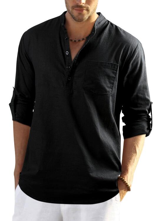 Frescura y Elegancia Casual: Análisis de una Camisa de Lino para Hombre