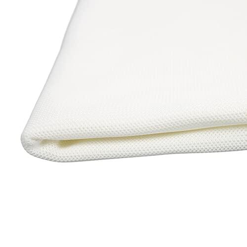 Tela de Tela para Parrilla de Altavoz, Tela para Cubrir Altavoces Tela de Malla para Parrilla de Altavoz Estéreo Tela Acústica para Altavoces Transpirable Impermeable 140 cm X 91 cm (Blanco)