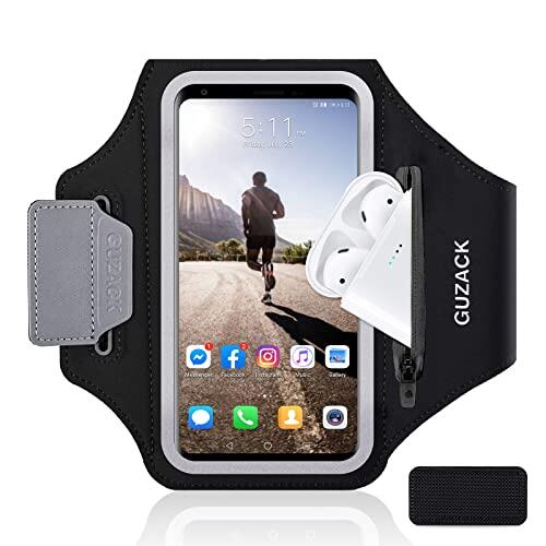 MR.LUYU Brazalete Deportivo con Bolsa de Auriculares, hasta 6.9"