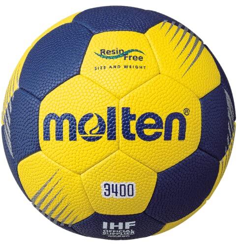 Molten HF3400 Balón de Balonmano Yellow/Blue 3