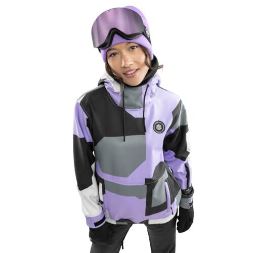 SIROKO - Chaqueta de Nieve para Mujer W1-W Tignes - L - Lavanda/Negro