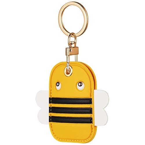AXFEE Llavero para AirTag, Llaveros AirTag Funda Protectora (Abeja) | Llavero Portátil Impermeable, Localizador para Llaves,Mascotas y Mochilas, Estuche Mini AirTags,llavero resistente a rayones