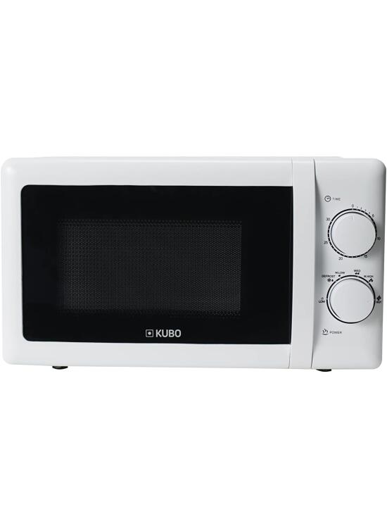 Microondas - Programa de Descongelación - Temporizador de hasta 30 Minutos - 6 Niveles de Potencia - Control Manual - Potencia: 700W - Capacidad: 20 L - Kubo