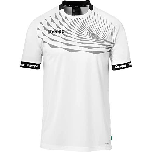 Kempa Wave 26 Shirt para Hombres y niños - Camiseta Manga Corta Camiseta Deportiva Ropa Funcional Balonmano Gimnasio Jogging Running Jersey - elástica y Transpirable