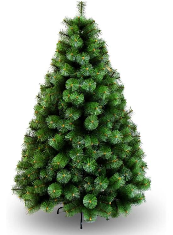 Árbol de Navidad, Árbol de Navidad Artificial, Material PVC Aguja de Pino, Hogar Decoración para Navidad, con Soporte de Metálico, Fácil Montaje, Altura 180cm, Color Verde Natural