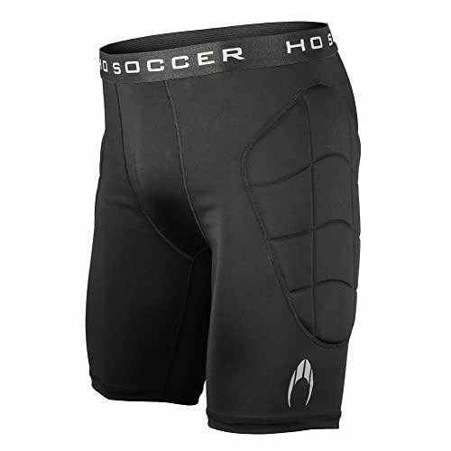 HO Soccer - Malla de Portero Acolchado Raven Short - Pantalón Corto con Protecciones Unisex Adulto, M
