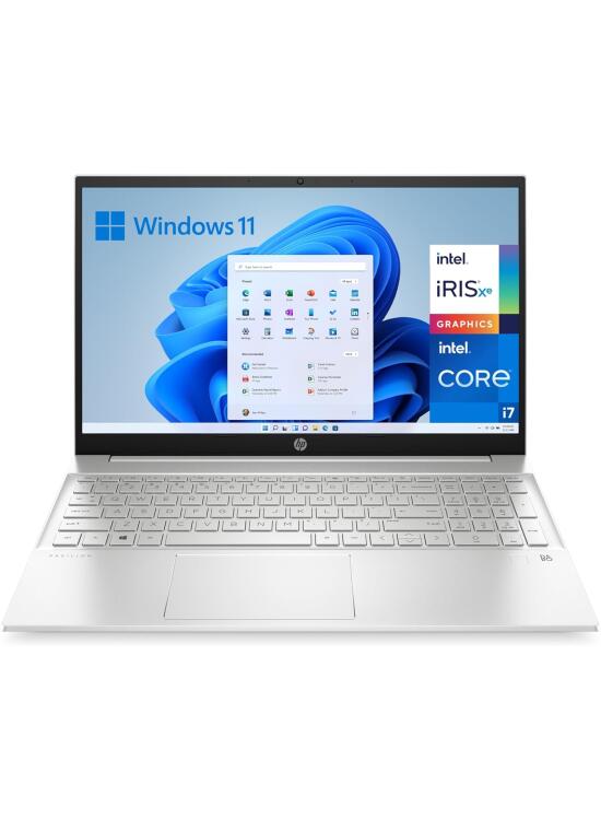 HP Pavilon 15-eg3013ns - Ordenador portátil de 15.6" Full HD Intel Core i7-1355U, 16GB RAM, 512GB SSD, Intel Iris Xe Graphics, Windows 11 Home Silver - Teclado QWERTY Español